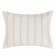 Pemberly Row Modern Cotton Linen Eggshell Beige Standard Sham