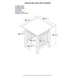 Pemberly Row Set of 3 Transitional Coffee Table & End Table in Walnut