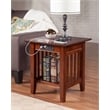 Pemberly Row Set of 3 Transitional Coffee Table & End Table in Walnut