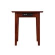 Pemberly Row Set of 2 Murphy Full Bed Chest with Mattress & Side Table in Walnut