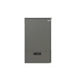 Pemberly Row Set of 2 Murphy Full Bed Chest with Mattress & Side Table in Gray