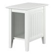 Pemberly Row Set of 2 Queen Murphy Bed Chest with Mattress & Side Table in White