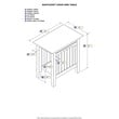 Pemberly Row Set of 2 Queen Murphy Bed Chest & Side Table in White