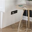 Pemberly Row Set of 2 Queen Murphy Bed Chest & Side Table in White