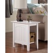 Pemberly Row Set of 2 White Full Size Murphy Bed Desk with Mattress & Side Table