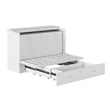 Pemberly Row Set of 2 Queen Murphy Bed Chest & Side Table in White