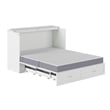 Pemberly Row Set of 2 Queen Murphy Bed Chest & Side Table in White