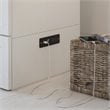 Pemberly Row Set of 2 Queen Murphy Bed Chest & Side Table in White