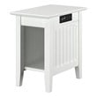 Pemberly Row Set of 2 Queen Murphy Bed Chest & Side Table in White