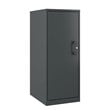 Pemberly Row 3 Shelf Personal Metal Locker Storage Cabinet Locking Charcoal
