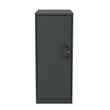 Pemberly Row 3 Shelf Personal Metal Locker Storage Cabinet Locking Charcoal