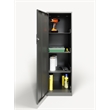 Pemberly Row 4 Shelf Personal Metal Locker Storage Cabinet Locking Charcoal