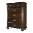 Pemberly Row 3pc Dark Walnut Solid Wood Bedroom Set - King + Nightstand + Chest