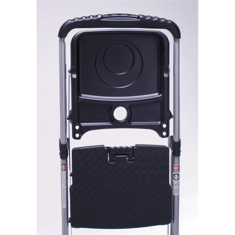 Pemberly Row Contemporary Three Step Max Steel Work Platform