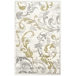 Pemberly Row Contemporary Ivory Indoor Outdoor Rug - 3' x 5'