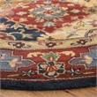Pemberly Row Modern / Contemporary Red Traditional Rug - Round 8'