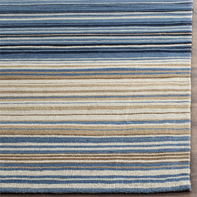 Pemberly Row Modern / Contemporary 6' x 9' Rug in Blue Finish