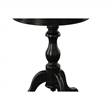 Pemberly Row Modern / Contemporary Pedestal Accent Table in Black