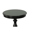 Pemberly Row Modern / Contemporary Pedestal Accent Table in Black