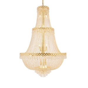 Pemberly Row Contemporary 30&quot 17 Light Royal Crystal Chandelier