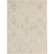 Pemberly Row Modern 5' X 8' Hand Tufted Wool Rug in Gray and Ivory