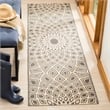 Pemberly Row Modern 9' X 12' Power Loomed Rug in Black and Beige