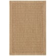 Pemberly Row Contemporary 4' X 6' Power Loomed Rug in Natural