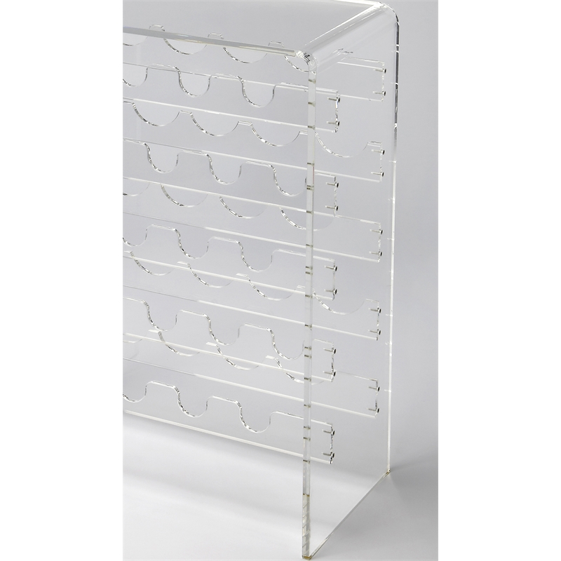 Pemberly Row Modern / Contemporary Crystal Clear Acrylic Wine Rack