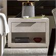 Pemberly Row Modern / Contemporary 1 Drawer Nightstand in Quartz