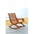 Pemberly Row Modern / Contemporary Wood Rocking Chair in Natural
