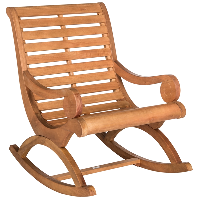 Pemberly Row Modern / Contemporary Wood Rocking Chair in Natural