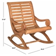 Pemberly Row Modern / Contemporary Wood Rocking Chair in Natural