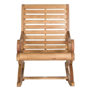 Pemberly Row Modern / Contemporary Wood Rocking Chair in Natural