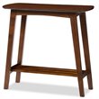 Pemberly Row Modern / Contemporary Console Table in Dark Walnut