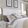 Pemberly Row Traditional Relaxed Soft White King Panel Headboard