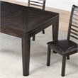 Pemberly Row Modern Extendable Wood Dining Table in Espresso