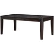 Pemberly Row Modern Extendable Wood Dining Table in Espresso