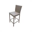 Pemberly Row Bar Table Set Barstools 7 Piece Outdoor Patio Furniture