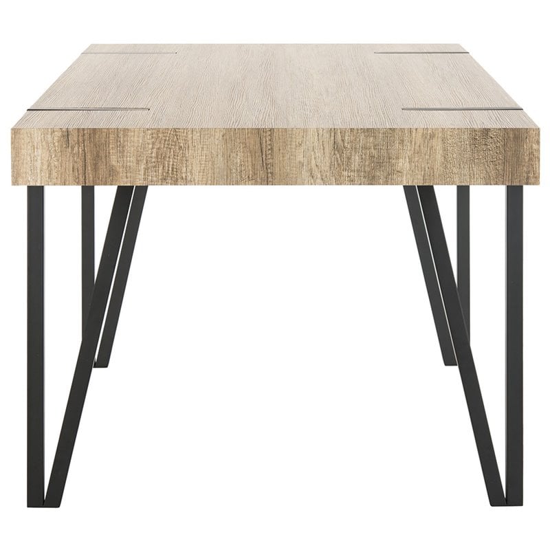Pemberly Row Modern / Contemporary Dining Table in Gray and Black