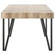 Pemberly Row Modern / Contemporary Dining Table in Gray and Black