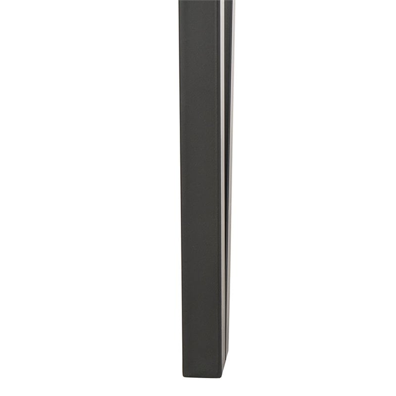 Pemberly Row Modern / Contemporary Dining Table in Gray and Black