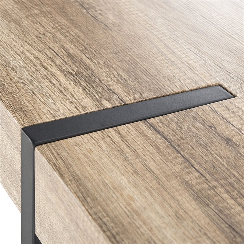 Pemberly Row Modern / Contemporary Dining Table in Gray and Black