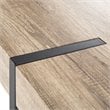 Pemberly Row Modern / Contemporary Dining Table in Gray and Black