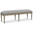 Pemberly Row Contemporary Bed Bench with Bronze Nailhead Trim