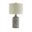 Pemberly Row Contemporary Ceramic Table Lamp in Antique Black