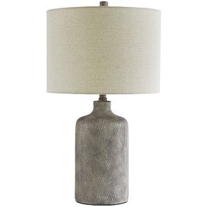 pemberly row contemporary ceramic table lamp in antique black