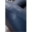 Pemberly Row Modern / Contemporary Leather Accent Chair in Navy Blue