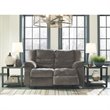 Pemberly Row Modern / Contemporary Reclining Loveseat in Gray