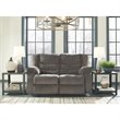 Pemberly Row Modern / Contemporary Reclining Loveseat in Gray