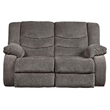 Pemberly Row Modern / Contemporary Reclining Loveseat in Gray